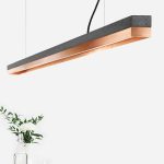 Langbordspendel i beton og kobber