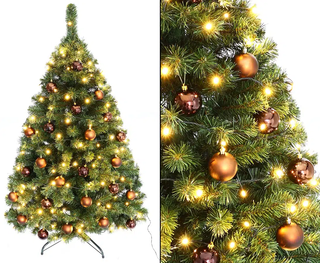 Juletræ 150 cm Maria med LED lys og julekugler, produktbillede 8 af 27, Kunstige planter & træer hos HomeNordic