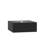 Springvand aluminium 100 x 100 cm højde 40 cm