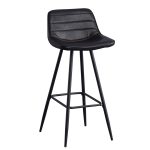 Jordan barstol sort kunstlæder