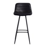 Jordan barstol sort kunstlæder - Billede 2