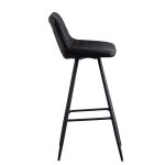 Jordan barstol sort kunstlæder - Billede 3