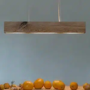Loftslampe i egetræ 80 cm