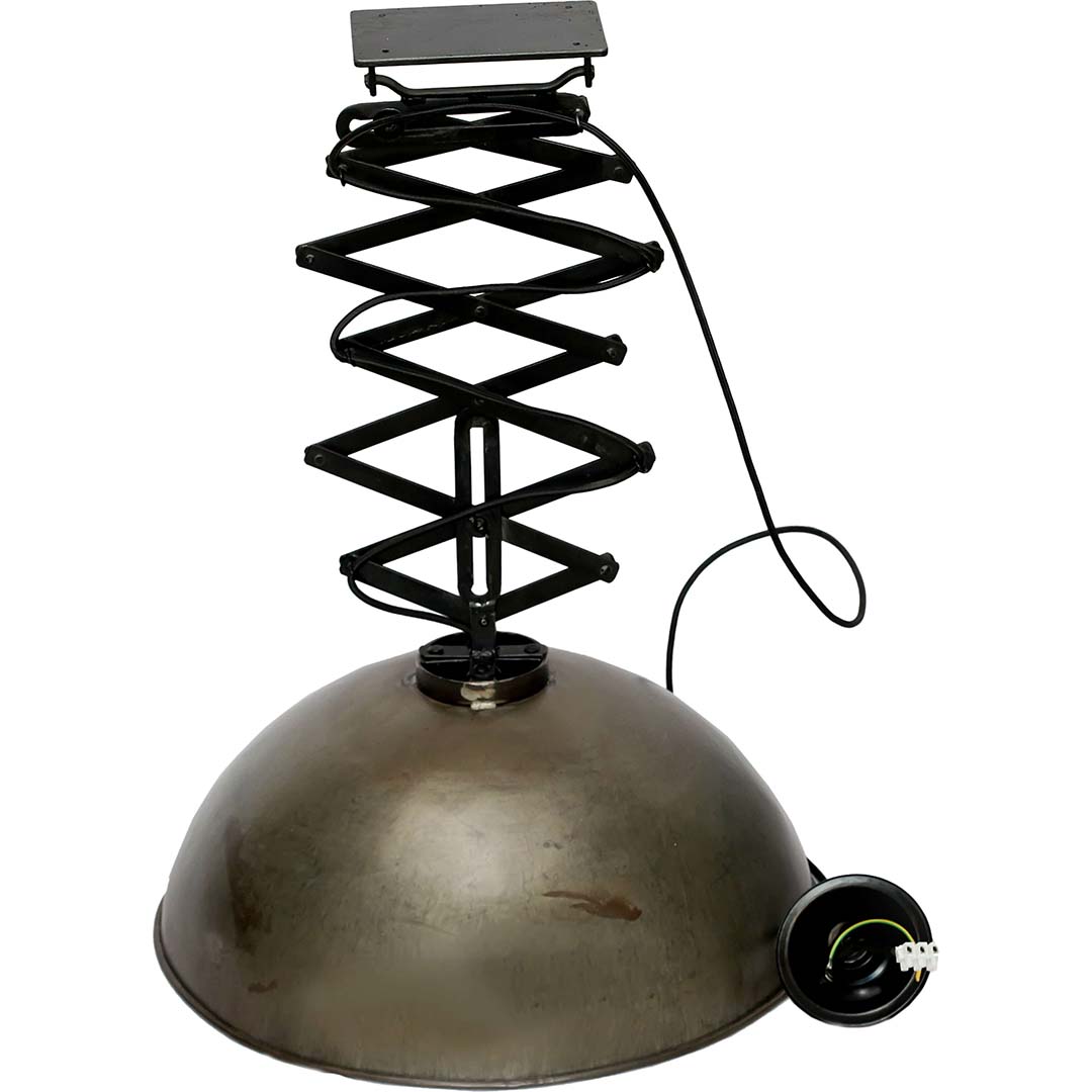 Billede af Fabriksloftlampe med sakseudtræk - jern