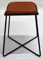 Andrew skammel med quiltet lædersæde - Billede 3