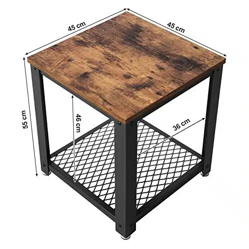 Sidebord / natbord med hylde, produktbillede 10 af 23, Sideborde hos HomeNordic
