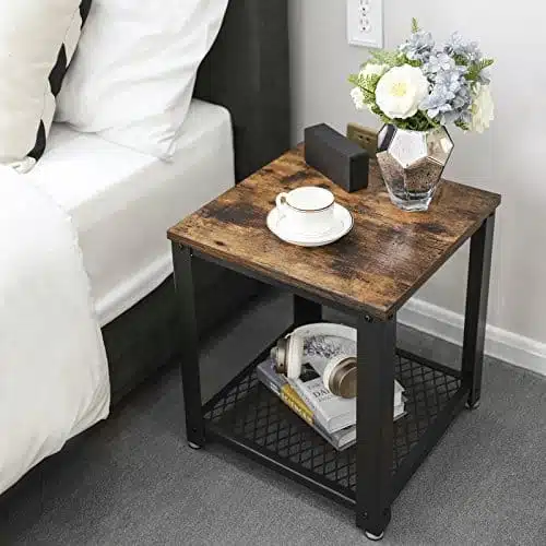 Sidebord / natbord med hylde, produktbillede 8 af 23, Sideborde hos HomeNordic