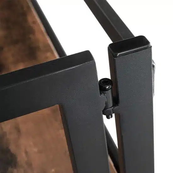 Reol 126 cm høj sort/brun, produktbillede 9 af 24, Reoler hos HomeNordic