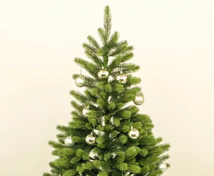 Juletræ 180 cm Spritzguss med 34 sølvkugler, produktbillede 6 af 24, Kunstige planter & træer hos HomeNordic