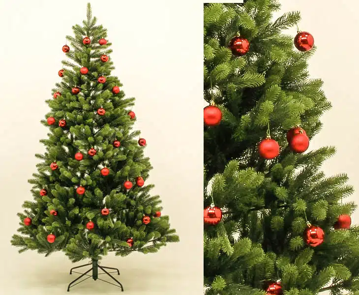 Juletræ 180 cm Spritzguss med 34 røde kugler, produktbillede 6 af 23, Kunstige planter & træer hos HomeNordic