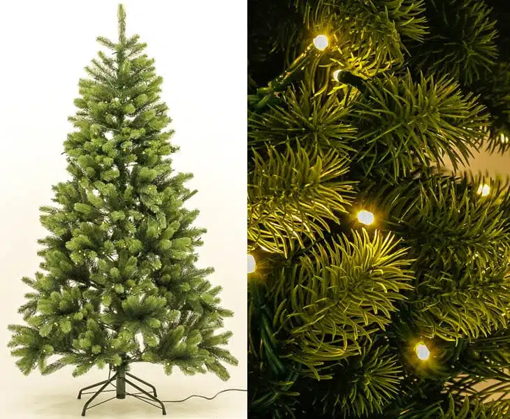 Juletræ 150 cm Spritzguss med 192 LED lys, produktbillede 8 af 24, Kunstige planter & træer hos HomeNordic