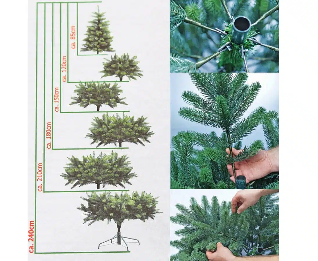Juletræ 240 cm Spritzguss, produktbillede 7 af 23, Kunstige planter & træer hos HomeNordic