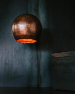 Kobberlampe brun