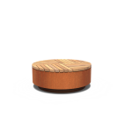 Rund bænk i cortenstål Ø115 cm