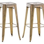 2 barstole i guld