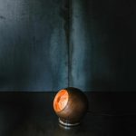 Brun kobberlampe 25 cm