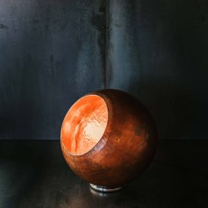 Brun kobberlampe gulvlampe 45 cm