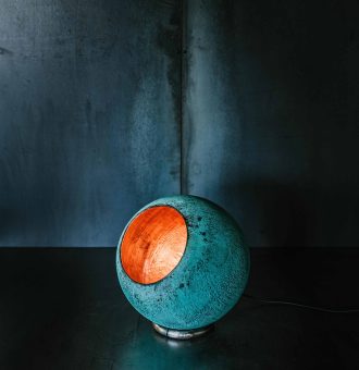 Gulvlampe kobber 35 cm