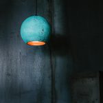 Oxideret kobberlampe 25 cm