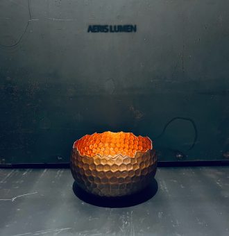Brun kobberskål 13 cm
