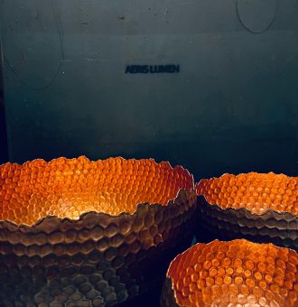 Brune kobberskåle sæt (3 skåle)