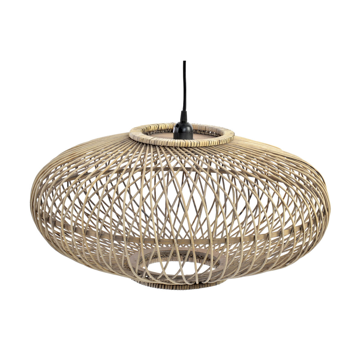 Billede af Loftslampe Brun Bambus (56 x 56 x 28 cm)