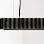 Betonlampe 61 cm Rillet Mørkegrå