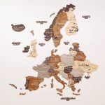 3D Europakort Multifarvet - Billede 2