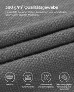 Hængekøje med stativ 210 cm grå - Billede 4