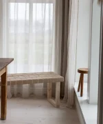 Luna bænk natur træ 100 cm - Billede 3