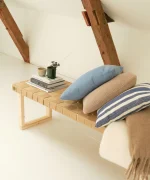 Luna bænk natur træ 100 cm - Billede 5