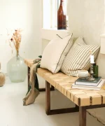 Luna bænk røget træ 100 cm - Billede 2