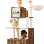 Kradsetræ brun/beige 185 cm høj
