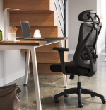 Kontorstol ergonomisk sort - Billede 2