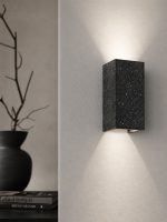 GANTlights B8 – væglampe i mørk terrazzo - Billede 4