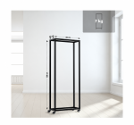 Brændeholder Hilta på hjul – sort, 150 cm - Billede 7