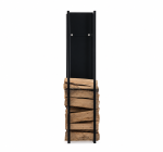 Brændeholder Spark – mat sort, 100 cm - Billede 5