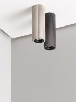 GANTlights S2L – lang loftspot i rillet beton - Billede 8